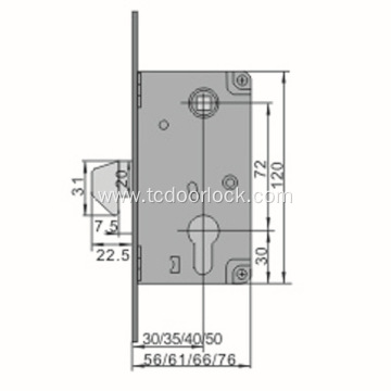 C001 steel pin hook lock solid brass hook lock door lock